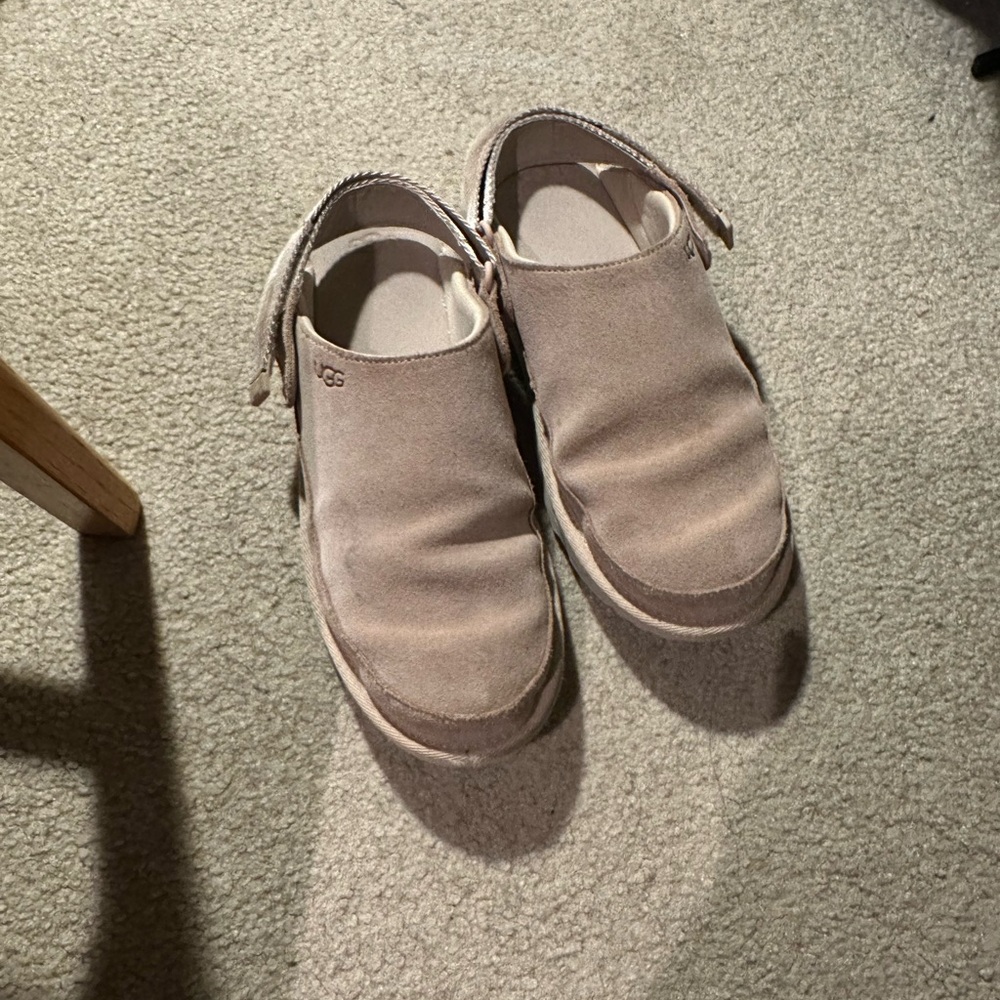 UGG Women's Tan Suede Clogs